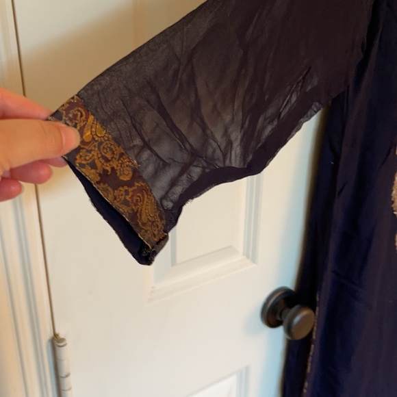 Pakistani Indian chiffon Kameez and dupatta. shirt / kurta / kameez. - Picture 7 of 8